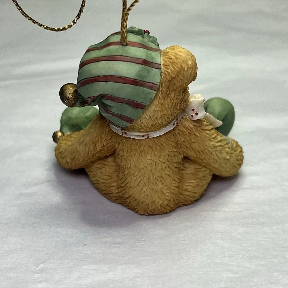 CHERISHED TEDDIES Boy Elf With Reindeer Hanging‎ Ornament Rare